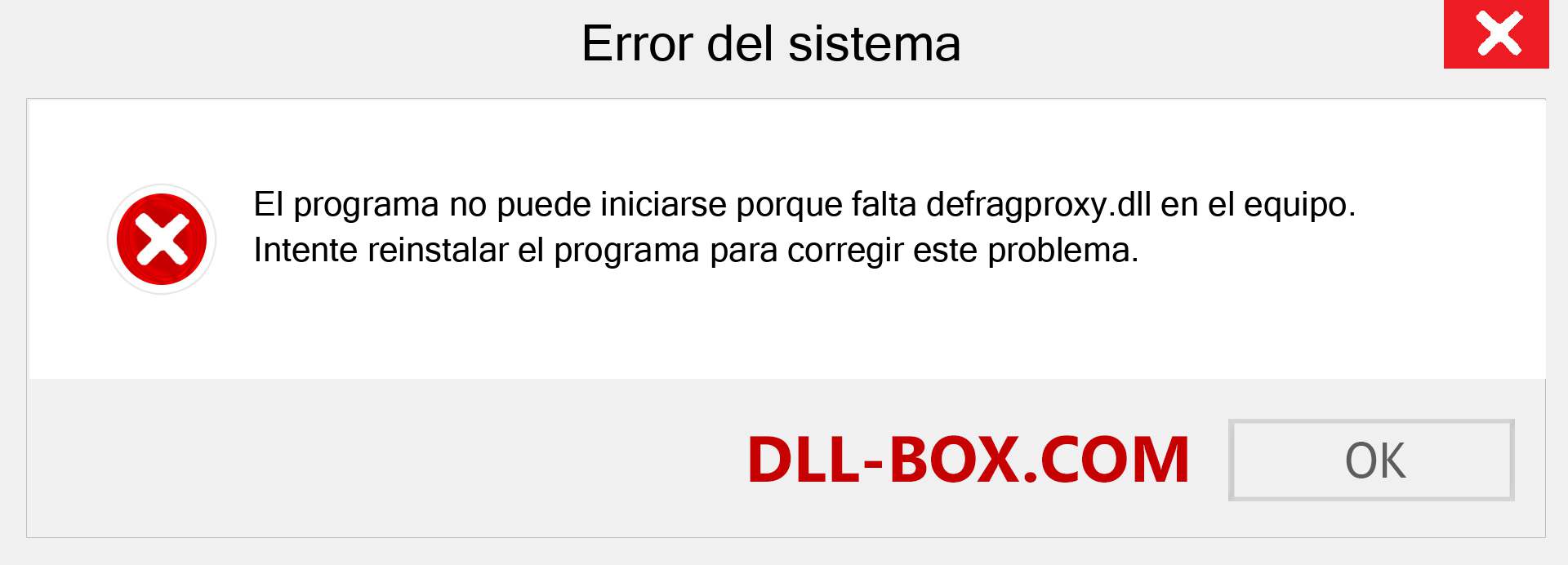 ¿Falta el archivo defragproxy.dll ?. Descargar para Windows 7, 8, 10 - Corregir defragproxy dll Missing Error en Windows, fotos, imágenes